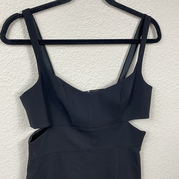 NWT Jay Godfrey Lauda Side Cut Out Black Mini Dress LBD Sheath Sz 8 - Picture 3 of 11